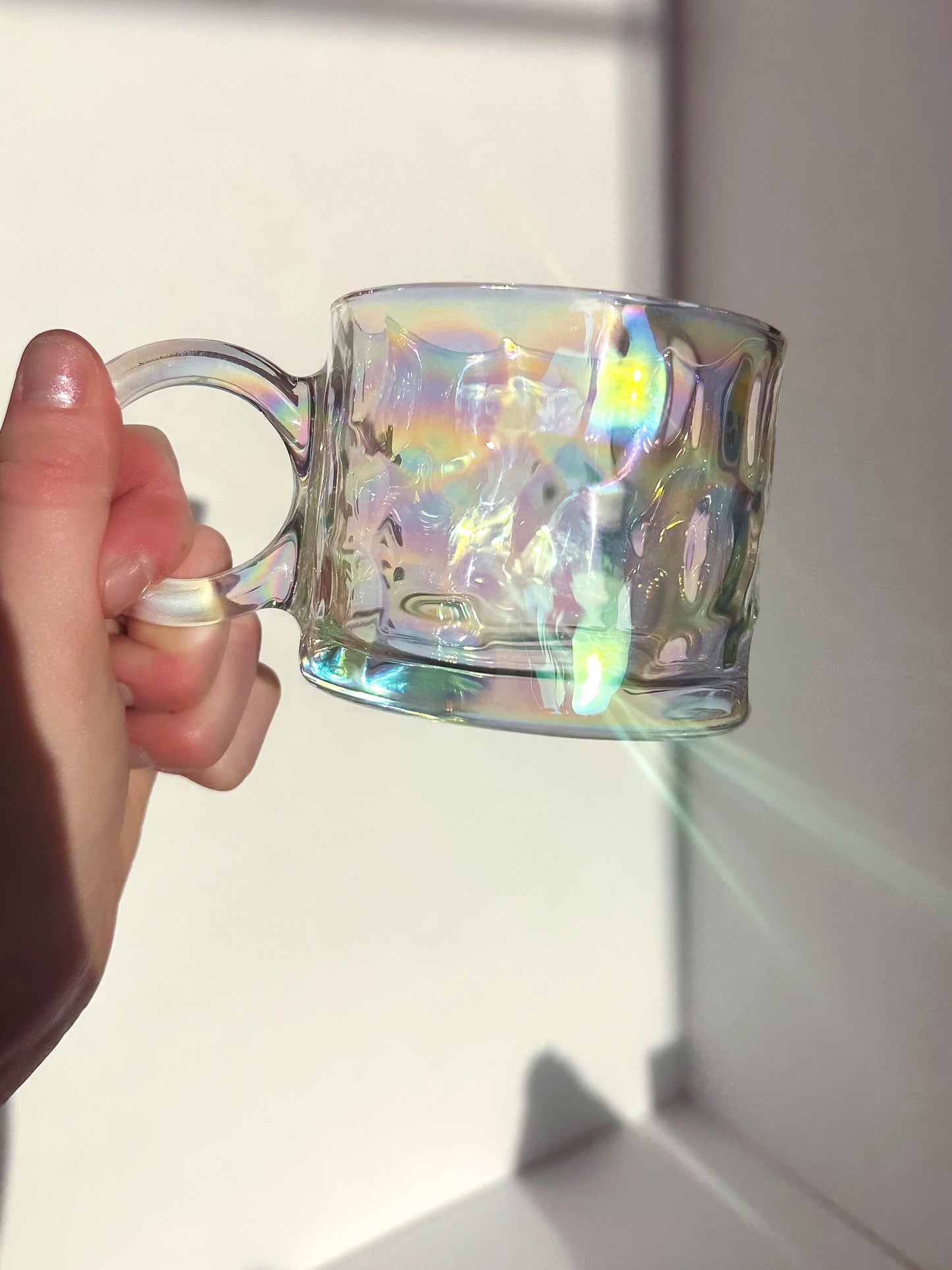 Iridescent Glass Mug