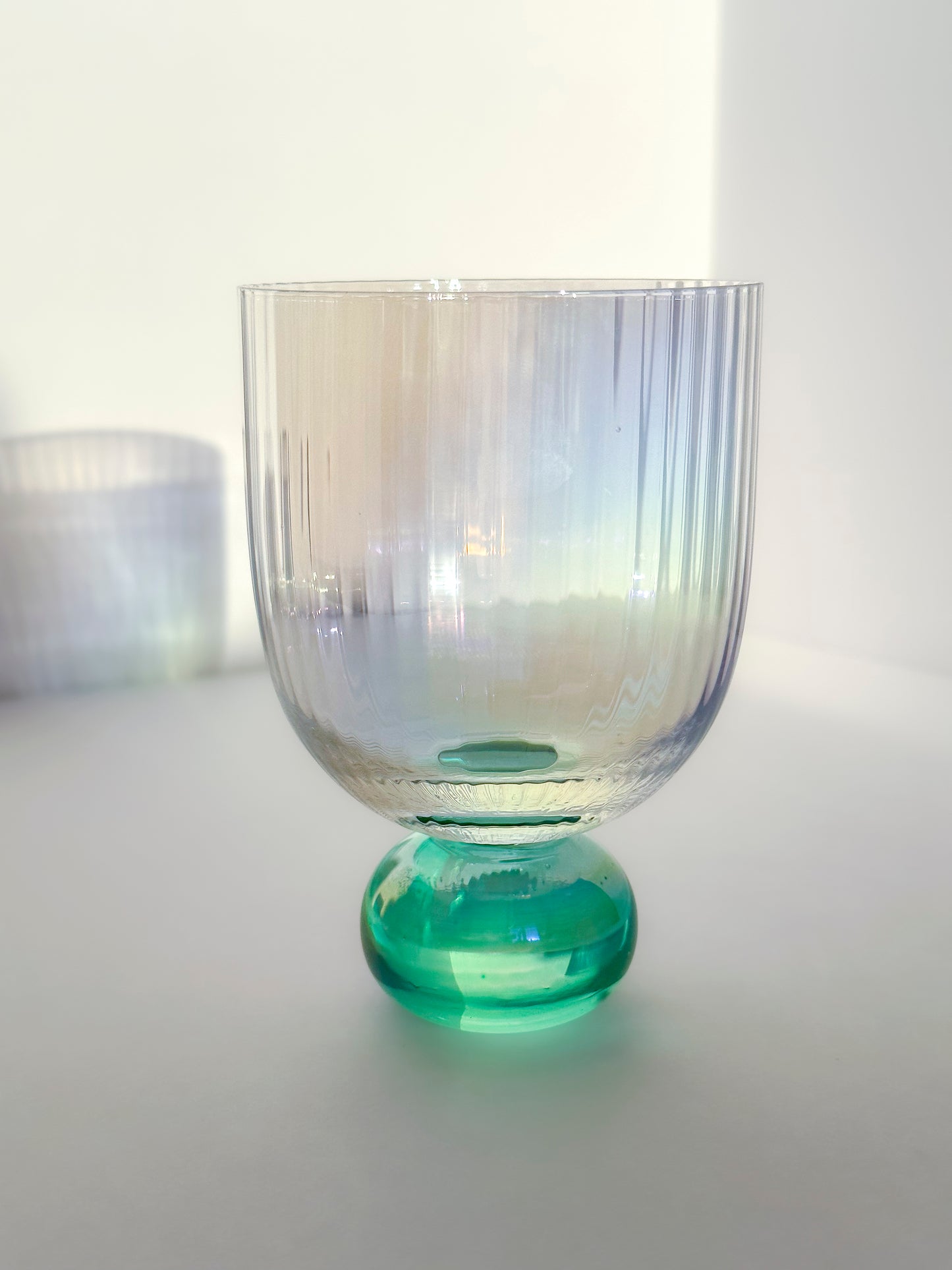 Green Base Cocktail Glass