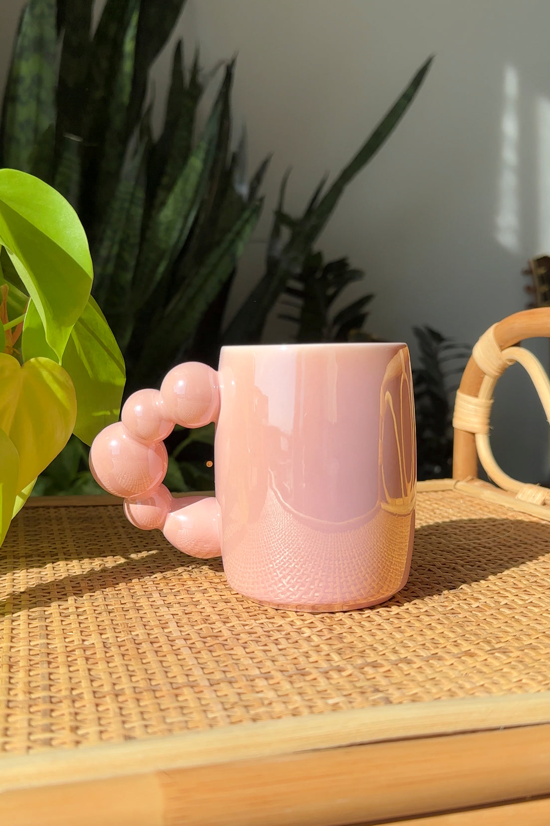 Bubble Handle Ceramic Mug